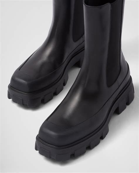 prada snowshoes|prada chelsea ankle boots.